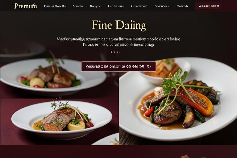 Projeto fictício Casa Lume, exemplo de site para Restaurante