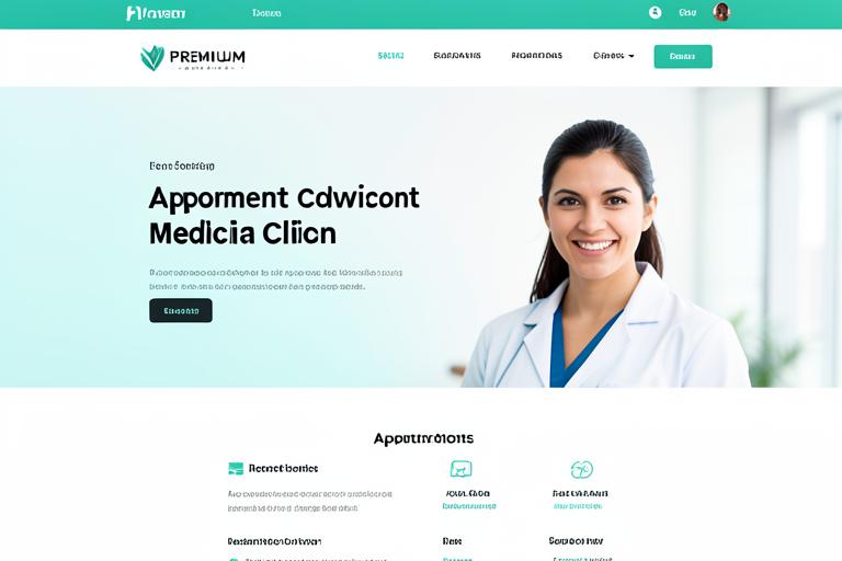 Projeto fictício Clínica Vitta, exemplo de site para Saúde